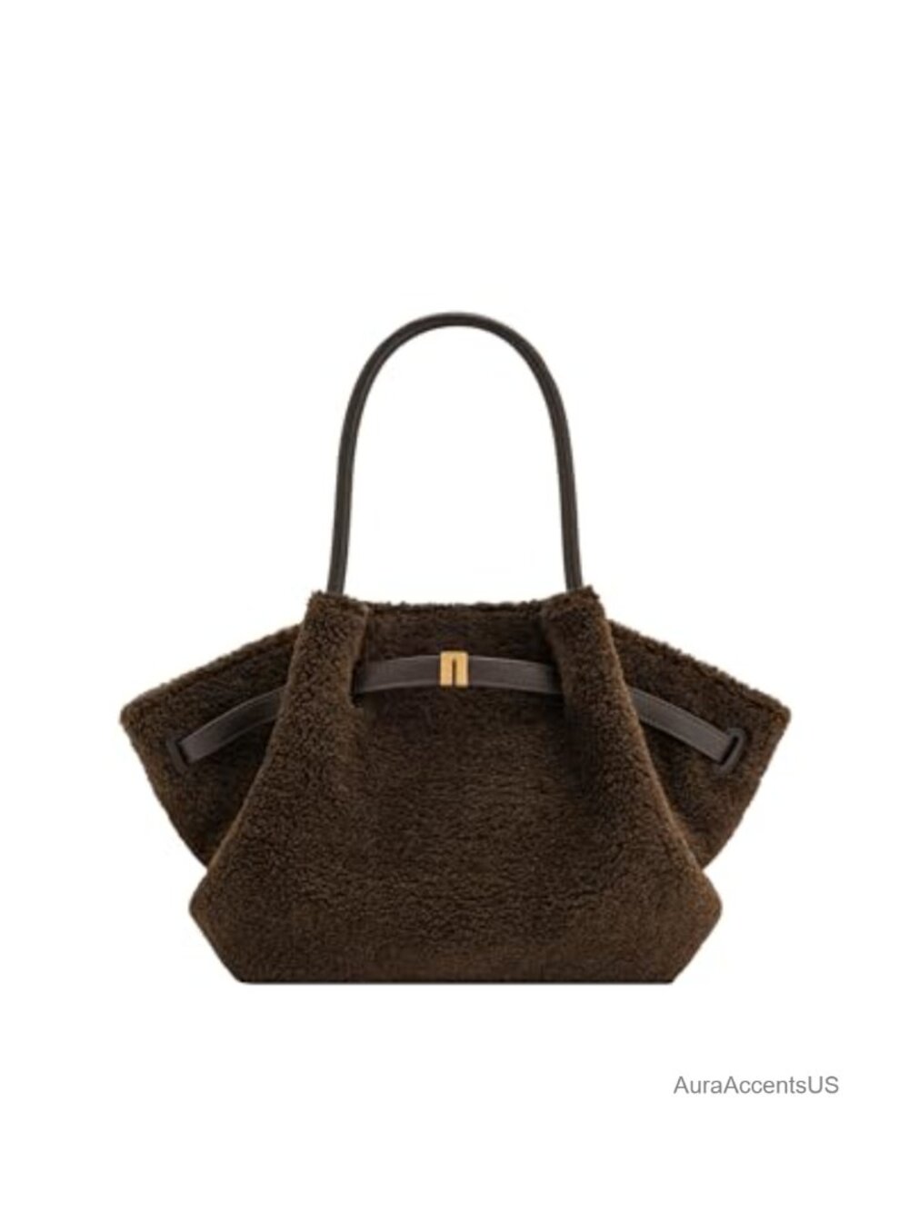 JW PEI Hana Medium Faux Fur Tote Bag Magnetic Snap